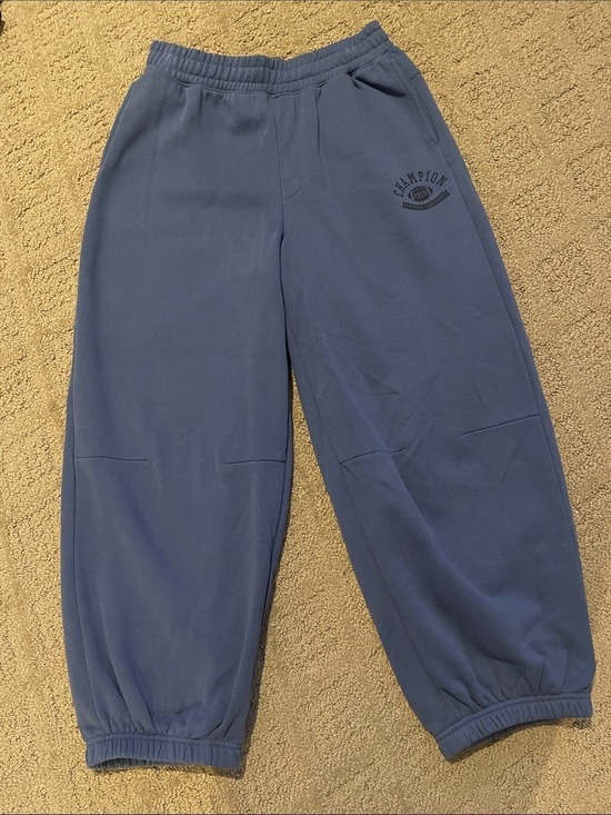 Champion Pants - Champion Blue Elastic-Cuff Track Joggers
